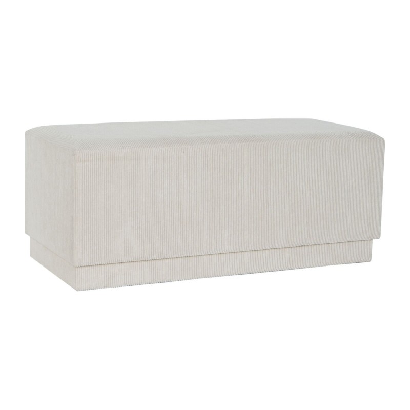 Banqueta DKD Home Decor Beige Madera MDF 100 x 40 x 40 cm