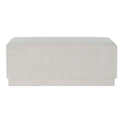 Banqueta DKD Home Decor Beige Madera MDF 100 x 40 x 40 cm