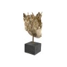 Figura Decorativa Home ESPRIT Negro Dorado 33 x 24 x 43,5 cm