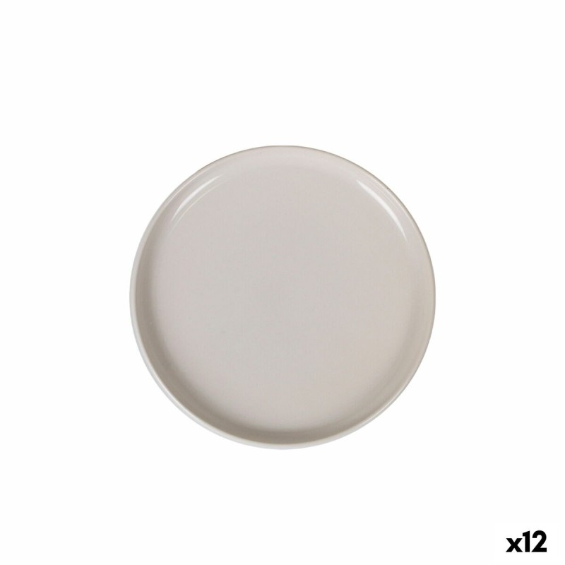 Bandeja de Aperitivos La Mediterru00e1nea Ivory Redonda u00d8 25 x 2,6 cm (12 Unidades)