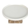 Mesa auxiliar Home ESPRIT Blanco Natural Abeto 60 x 60 x 56 cm