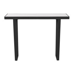 Consola Home ESPRIT Blanco Negro Metal 100 x 35 x 75 cm