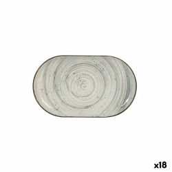 Bandeja de Aperitivos La Mediterru00e1nea Vortex Ovalado 25 x 15 x 2,2 cm (18 Unidades)