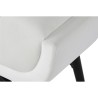 Banqueta Home ESPRIT Blanco Negro 120 x 40 x 42 cm