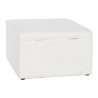 Banqueta Home ESPRIT Blanco Poliéster Madera MDF 60 x 60 x 36 cm