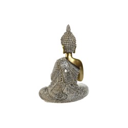 Figura Decorativa Home ESPRIT Beige Dorado Buda Oriental 21 x 11,5 x 28 cm (2 Unidades)