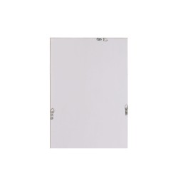 Espejo de pared Home ESPRIT Blanco Marrón Beige Gris Cristal Poliestireno 33 x 3 x 95,5 cm (4 Unidades)