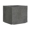 Set de Maceteros Home ESPRIT Gris oscuro Fibra de Vidrio Magnesio 44,5 x 44,5 x 43 cm (3 Unidades)