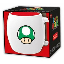 Taza con Caja Super Mario 1-UP Ceru00e1mica 360 ml