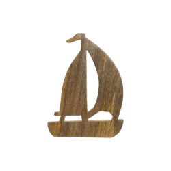 Figura Decorativa Home ESPRIT Azul Natural Mediterráneo 17 x 2,5 x 25 cm