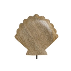 Figura Decorativa Home ESPRIT Blanco Natural Concha Mediterráneo 18 x 5 x 28 cm