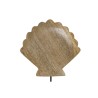 Figura Decorativa Home ESPRIT Blanco Natural Concha Mediterráneo 18 x 5 x 28 cm