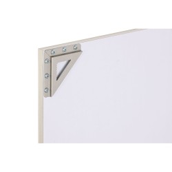 Espejo de pared Home ESPRIT Blanco Marrón Beige Gris Cristal Poliestireno 70 x 2 x 97 cm (4 Unidades)