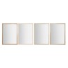 Espejo de pared Home ESPRIT Blanco Marrón Beige Gris Cristal Poliestireno 66 x 2 x 92 cm (4 Unidades)