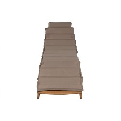 Tumbona Home ESPRIT Marrón Beige 191 x 54 x 61 cm