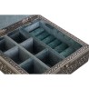 Caja-Joyero DKD Home Decor Plateado Azul cielo Madera Aluminio 18 x 18 x 6 cm