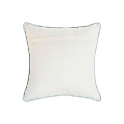 Cojín Home ESPRIT Azul Blanco Verde 40 x 5 x 40 cm (2 Unidades)