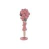 Figura Decorativa Home ESPRIT Rosa Malva chica 11 x 11,7 x 32 cm