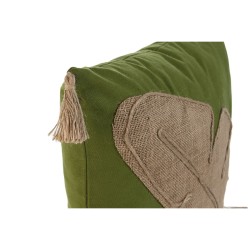 Cojín Home ESPRIT Verde Natural Boho 45 x 5 x 45 cm