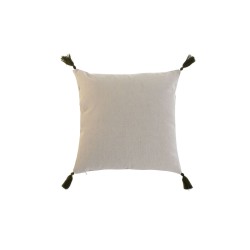 Cojín Home ESPRIT Verde Beige Palmeras Boho 45 x 5 x 45 cm