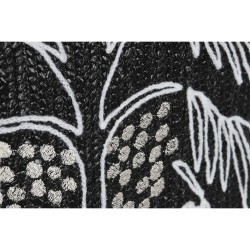 Cojín Home ESPRIT Blanco Negro Palmera 42 x 15 x 42 cm