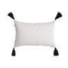 Cojín Home ESPRIT Blanco Negro Rombos 50 x 15 x 30 cm