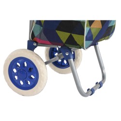 Carro de Compra Home ESPRIT Azul 37 L 34 x 28 x 96 cm