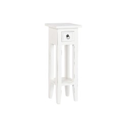 Mesa auxiliar Home ESPRIT Blanco Madera 25 x 25 x 67 cm