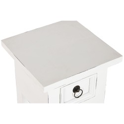 Mesa auxiliar Home ESPRIT Blanco Madera 25 x 25 x 67 cm