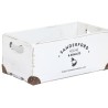 Juego de Cajas Decorativas Home ESPRIT Sanderford Blanco Madera de abeto 35 x 22 x 15 cm 5 Piezas