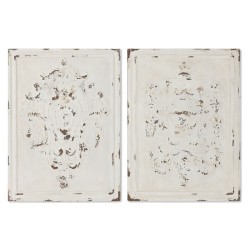 Decoración de Pared Home ESPRIT Blanco Neoclásico Decapé 58 x 4,5 x 78 cm (2 Unidades)