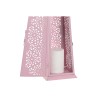 Farol Home ESPRIT Blanco Verde Rosa Metal Aluminio Shabby Chic 13 x 13 x 43 cm (4 Unidades)