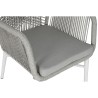 Sillón de jardín Home ESPRIT Blanco Gris Aluminio ratán sintético 57 x 63 x 84 cm