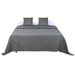 Colcha Home ESPRIT Gris claro 240 x 260 cm