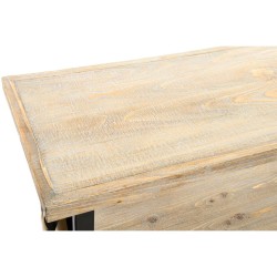 Consola Home ESPRIT Marrón Negro Madera Metal 120 x 34 x 93 cm