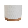 Escobilla para el Baño Home ESPRIT Blanco Plateado Natural Resina Bambú 9 x 9 x 37 cm