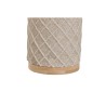 Vaso Home ESPRIT Beige Resina Bambú 7,5 x 7,5 x 10 cm