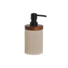 Dispensador de Jabón Home ESPRIT Marrón Negro Beige Resina Acacia 10 x 8 x 17,5 cm