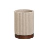 Vaso Home ESPRIT Marrón Beige Resina Acacia 8 x 8 x 11 cm