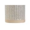 Vaso Home ESPRIT Beige Dorado Gres 7 x 7 x 10,5 cm