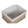 Cesto para la Ropa Sucia Home ESPRIT Beige Natural Mimbre Shabby Chic 47 x 35 x 55 cm 5 Piezas