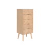 Cajonera Home ESPRIT Natural Madera de Paulonia Madera MDF 42 x 34 x 101 cm