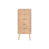 Cajonera Home ESPRIT Natural Madera de Paulonia Madera MDF 42 x 34 x 101 cm