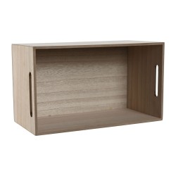 Caja Decorativa Home ESPRIT Multicolor Natural Madera MDF 36 x 21 x 18 cm