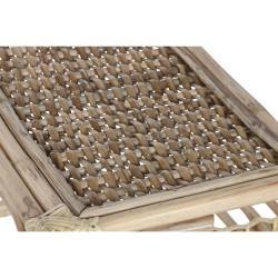 Mesa de Centro Home ESPRIT Natural Bambú Ratán 76 x 46 x 40 cm