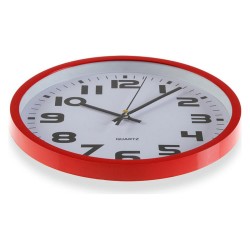 Reloj de Pared Versa Rojo Plástico 3,8 x 25 x 25 cm