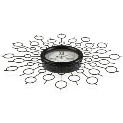 Reloj de Pared Versa VS-20460112 Metal Madera MDF 68 x 6,5 x 68 cm Negro