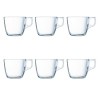 Juego de Tazas de Cafu00e9 Luminarc Nuevo Transparente Vidrio 220 ml 6 Piezas (6 pcs)