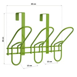 Perchero para Puertas Versa Metal (12 x 26 x 20 cm)