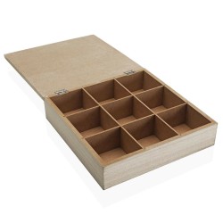 Caja Decorativa Versa Árbol Madera 24 x 6 x 24 cm